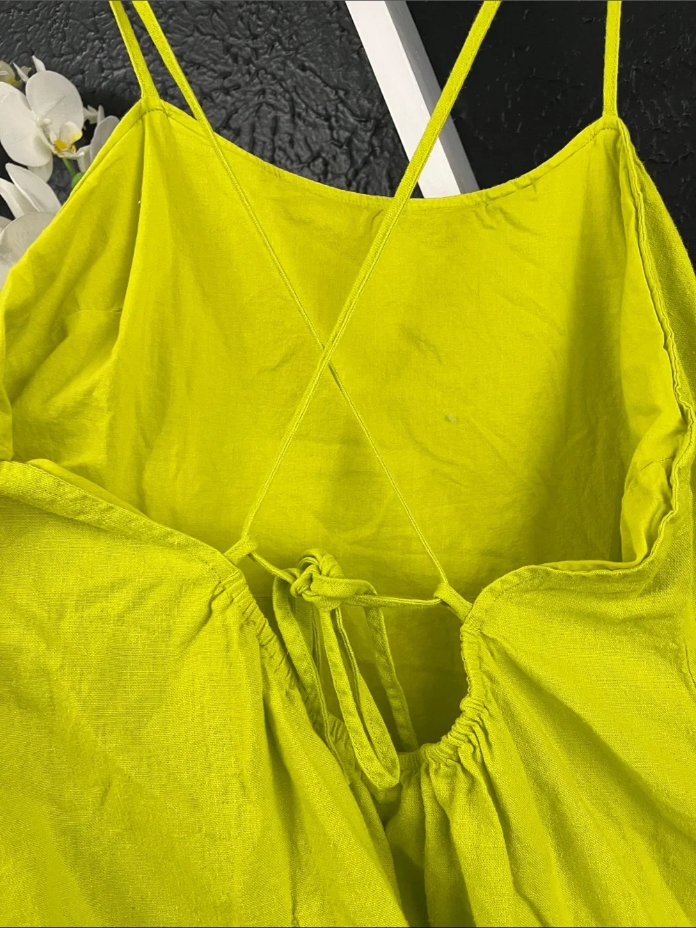 a new day Neon Lime Green Mini Dress - Picture 3 of 6